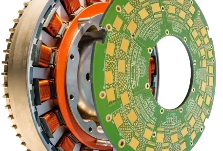 Elektromotor mit Power-Leiterplatte von ANDUS