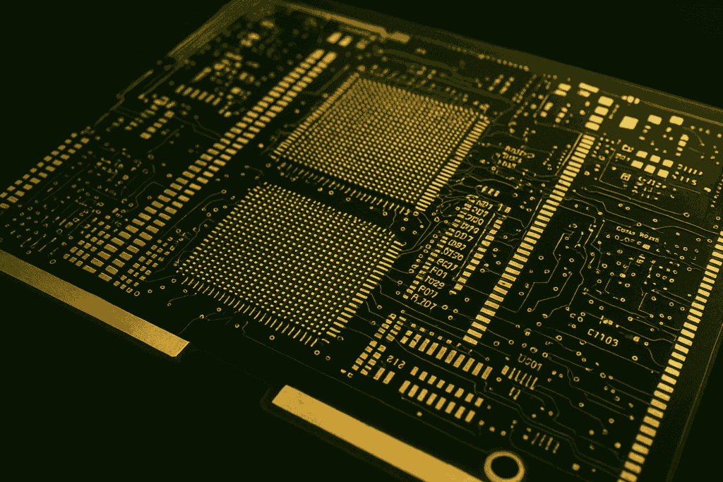 Oberfläche einer Leiterplatte