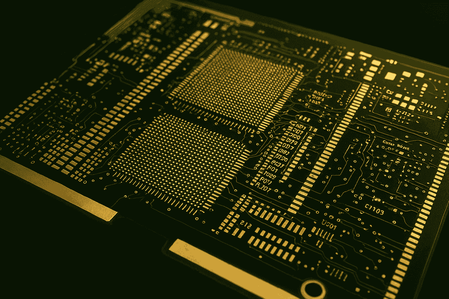 Oberfläche einer Leiterplatte